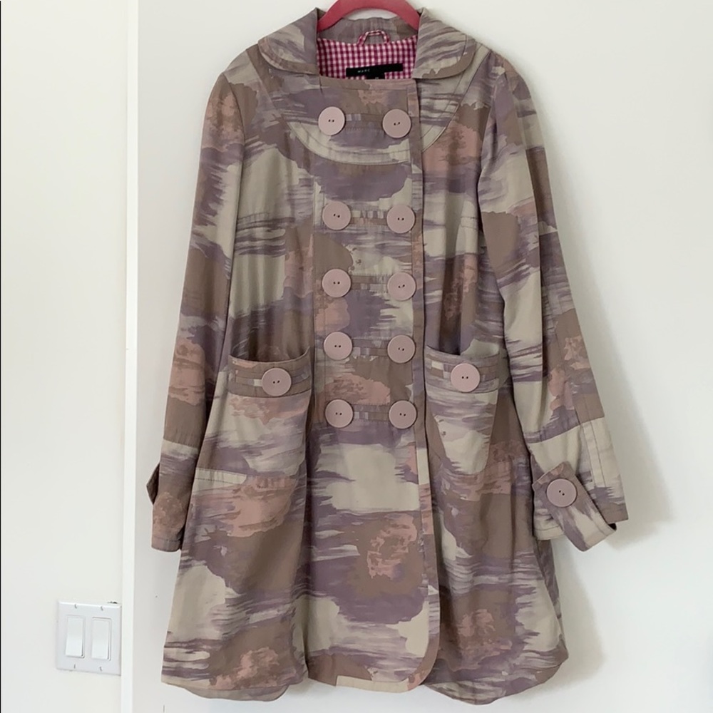 Marc Jacobs Watercolour A-Line Coat
